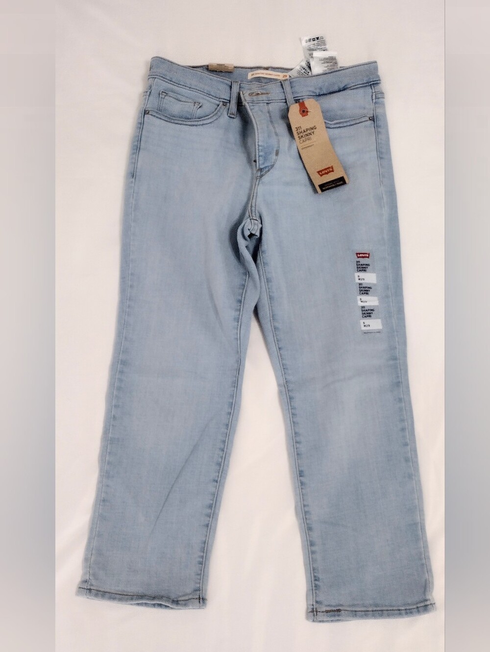 Levi's Sz 29 Women's Pale Blue Straight-Leg Jeans